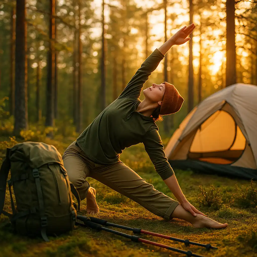 Yoga og stræk: Restitution til dine vandreture